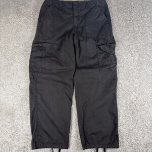 Levis Pants Womens 32 Black 94' Baggy Cargo Jeans Cinch Hem 90's Skater Grunge